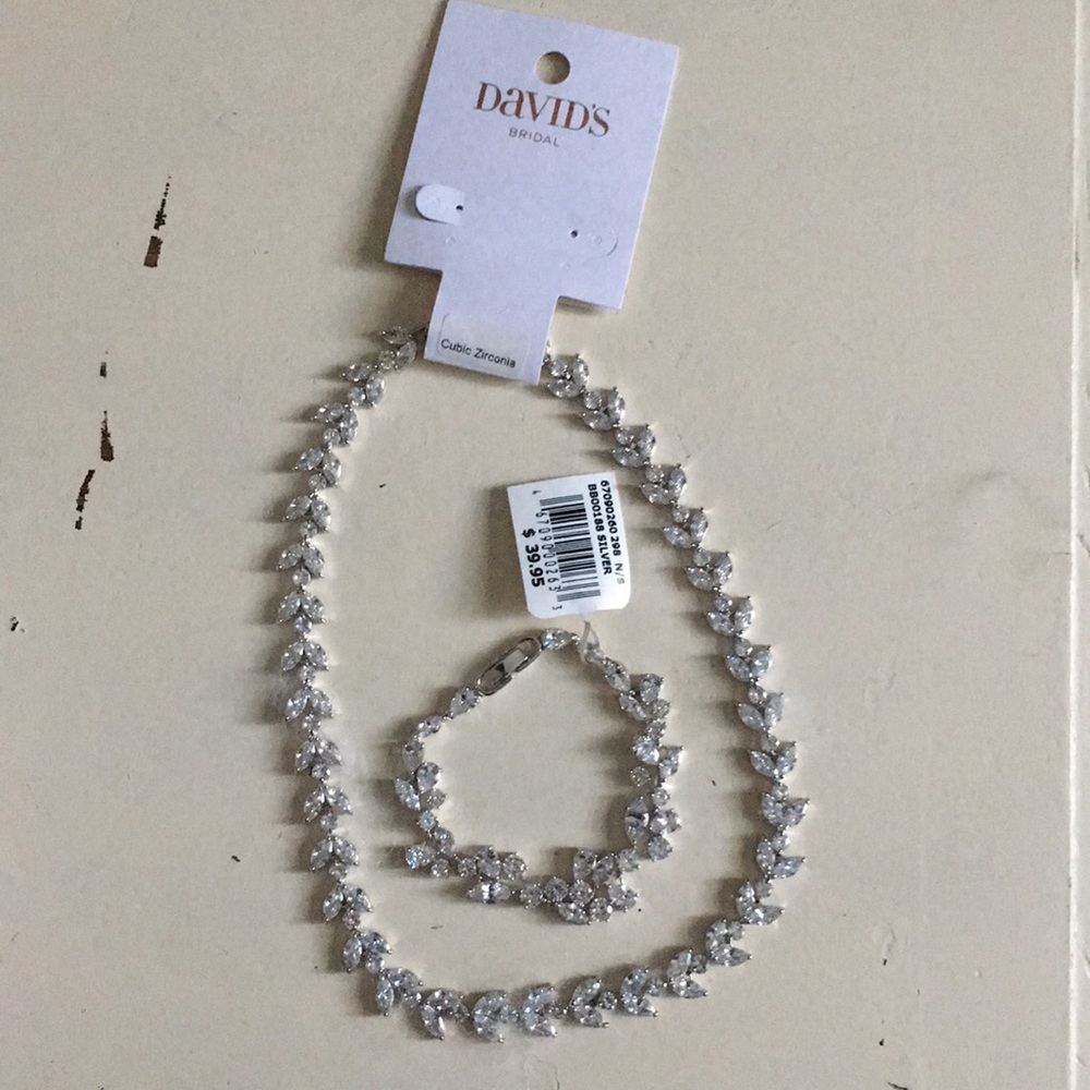 Davids Bridal Necklace, and Bracelet Set